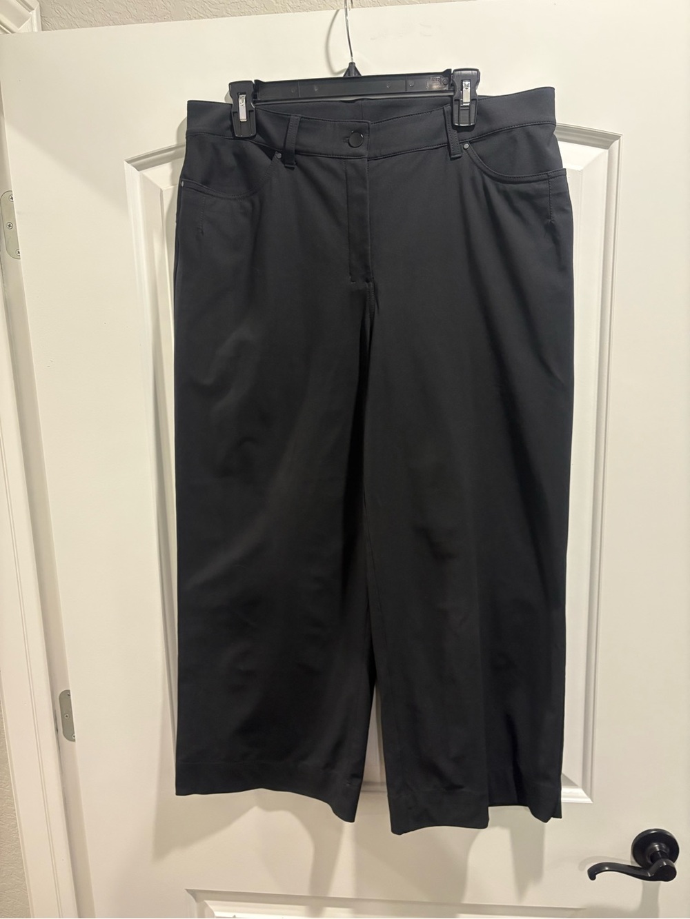 Lululemon City Sleek 5 Pocket Wide Leg Pant Black Size 32 - Picture 2 of 6